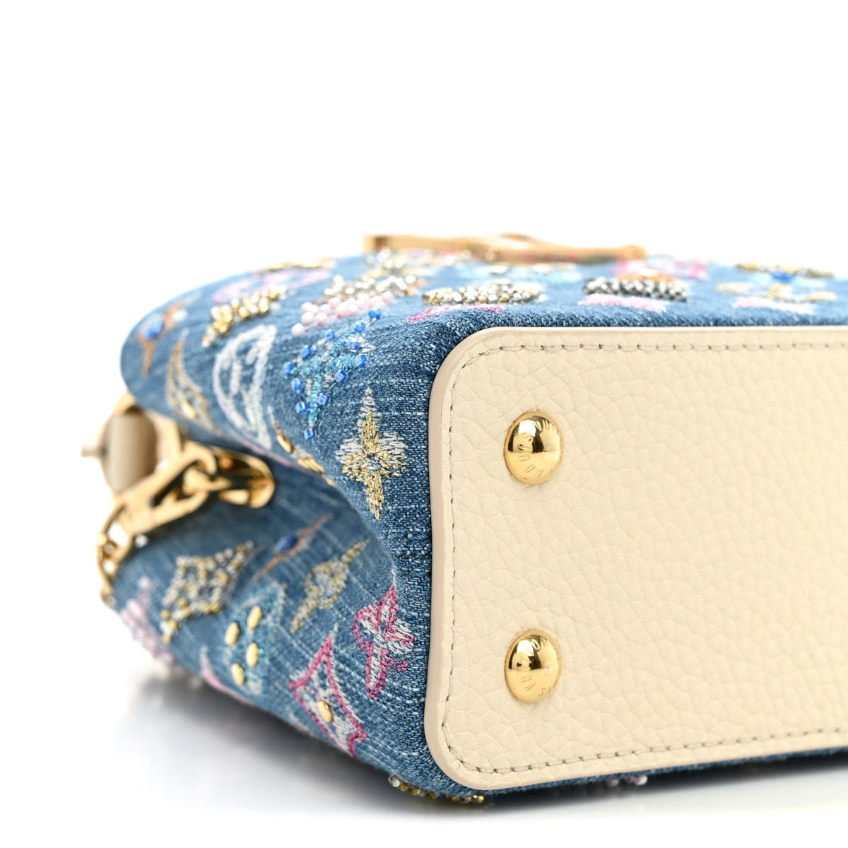 Mini Calfskin Handbag - Blue