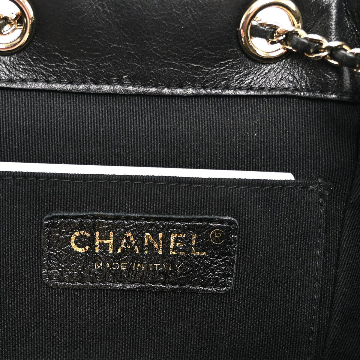 Small Quilted Calfskin Backpack - Black