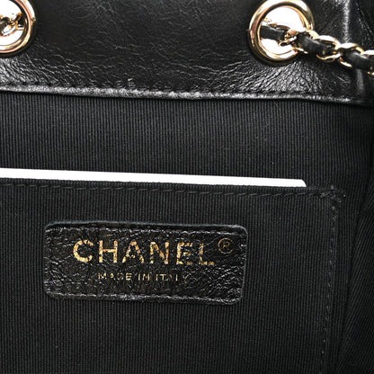 Small Quilted Calfskin Backpack - Black