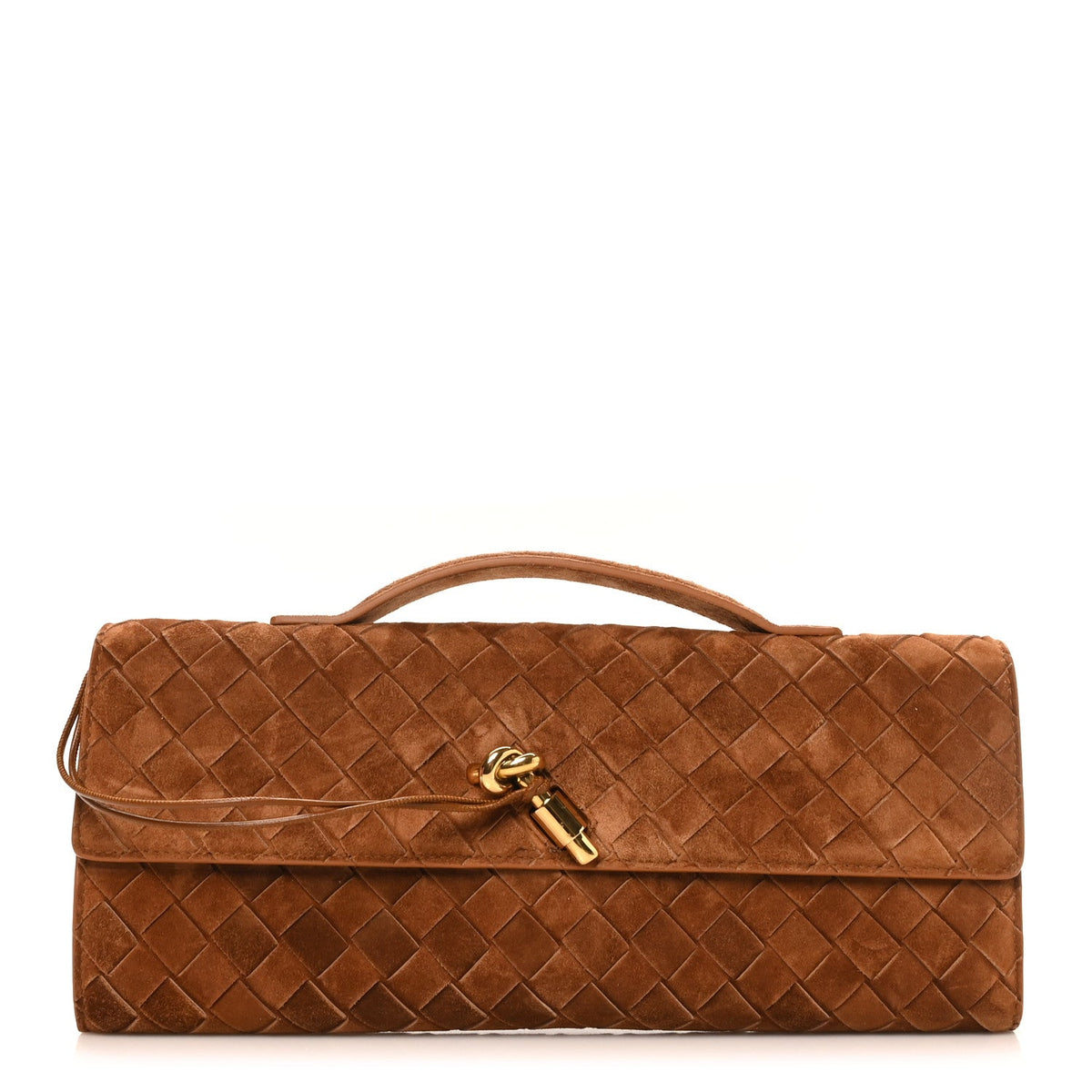 Suede Clutch Bag