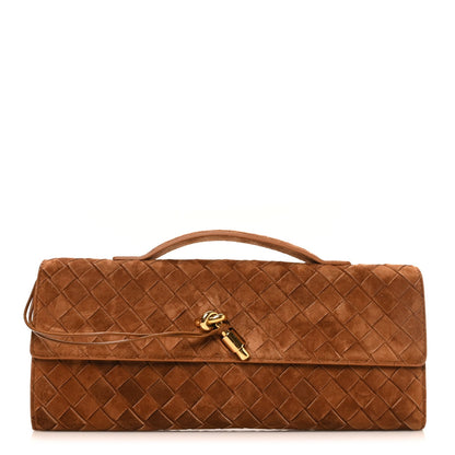 Suede Clutch Bag