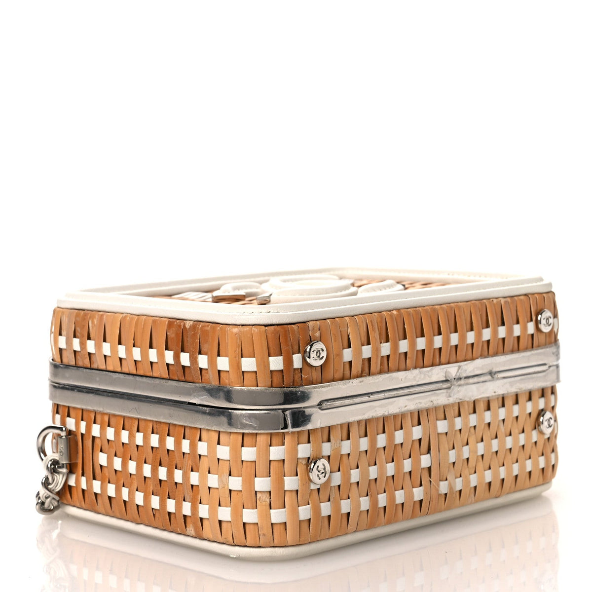 Small Calfskin Handbag - White