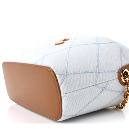 Quilted Calfskin Handbag - Blue