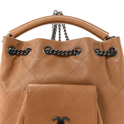 Medium Calfskin Backpack - Beige