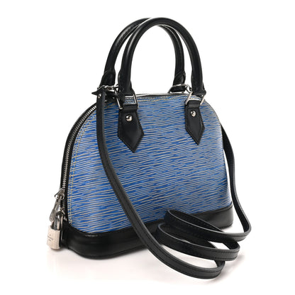 Epi Alma Bb Denim Light Handbag