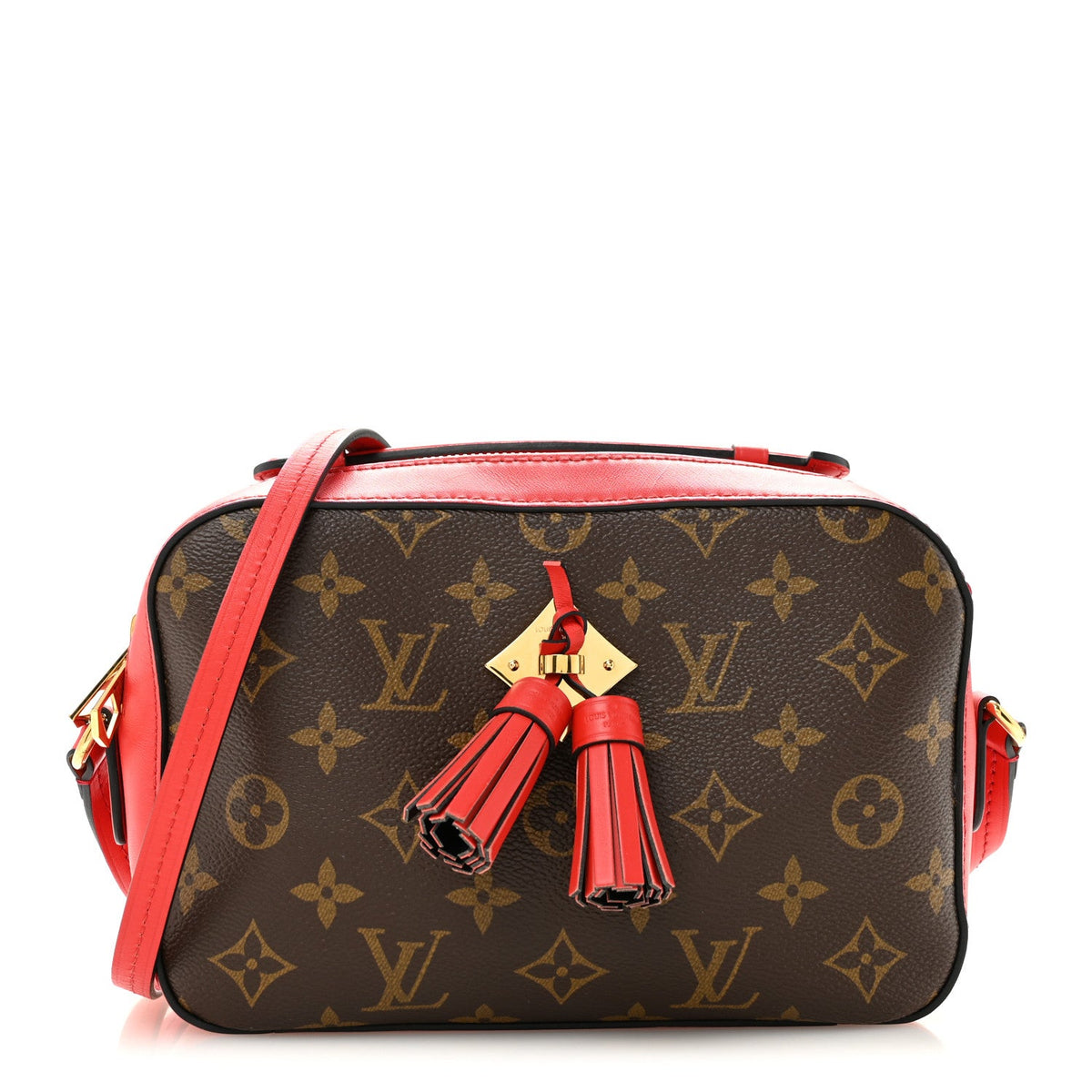 Monogram Saintonge Coquelicot Handbag
