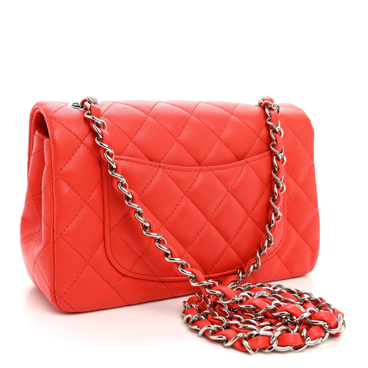Mini Quilted Lambskin Flap Shoulder Bag - Tan
