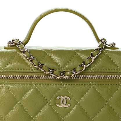 Quilted Caviar Handbag
