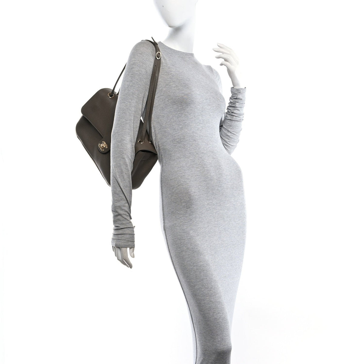 Small Calfskin Flap Shoulder Bag