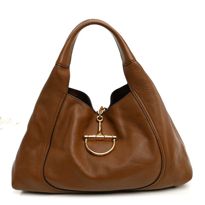 Maxi Calfskin Shoulder Bag - Brown