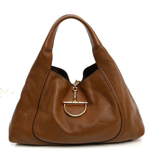 Maxi Calfskin Shoulder Bag - Brown
