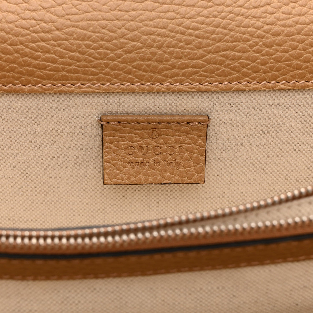 Small Calfskin Shoulder Bag - Natural