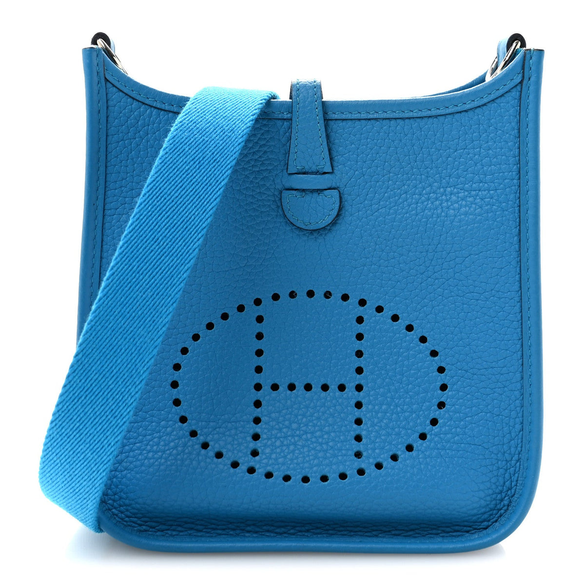 Taurillon Clemence Evelyne Tpm Bleu Zanz Handbag
