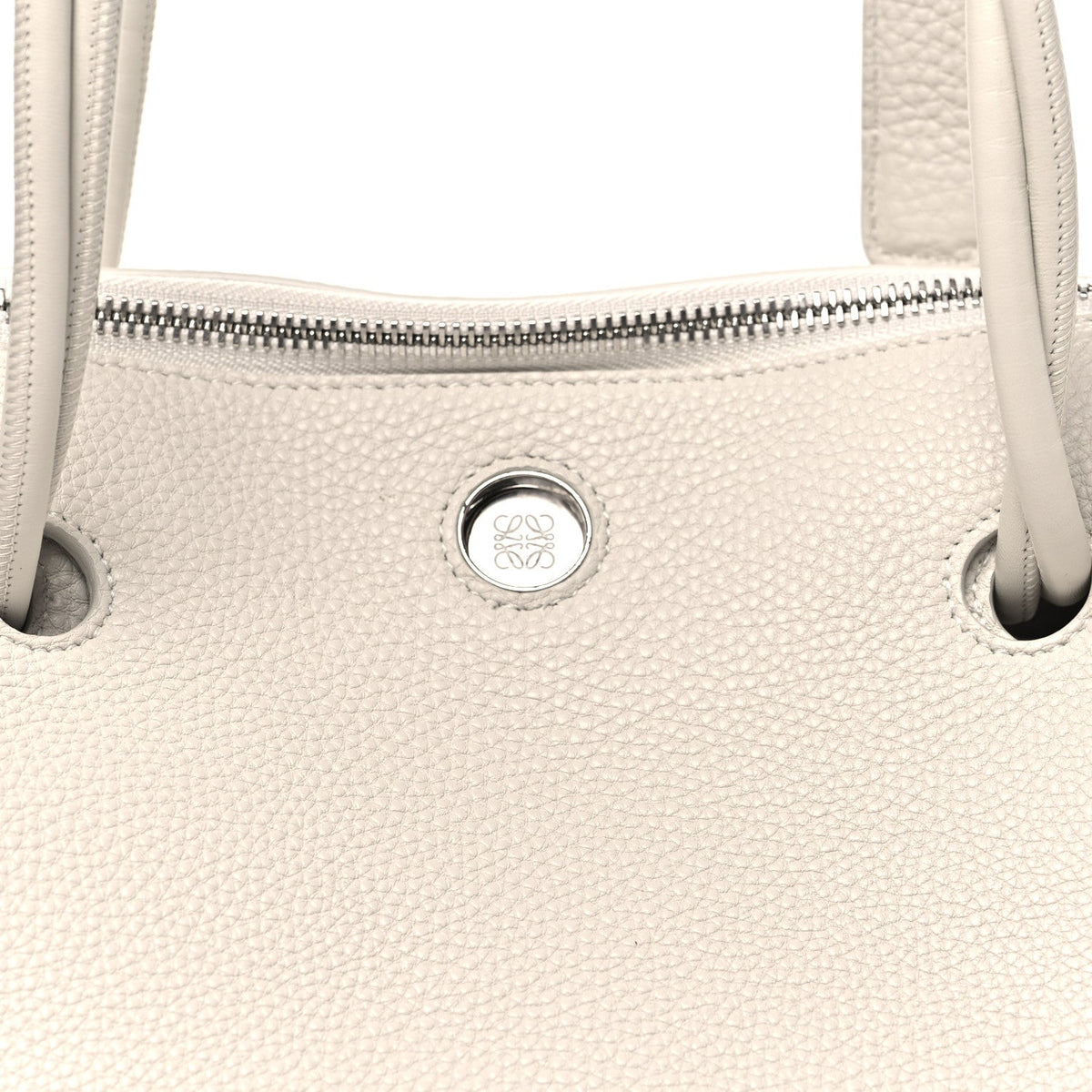 Small Calfskin Handbag - White