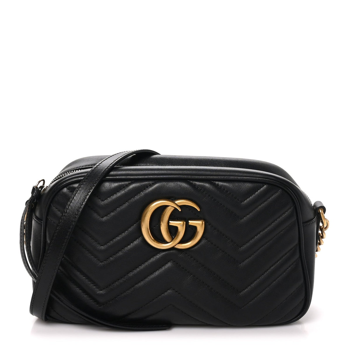 Small Calfskin Shoulder Bag - Black