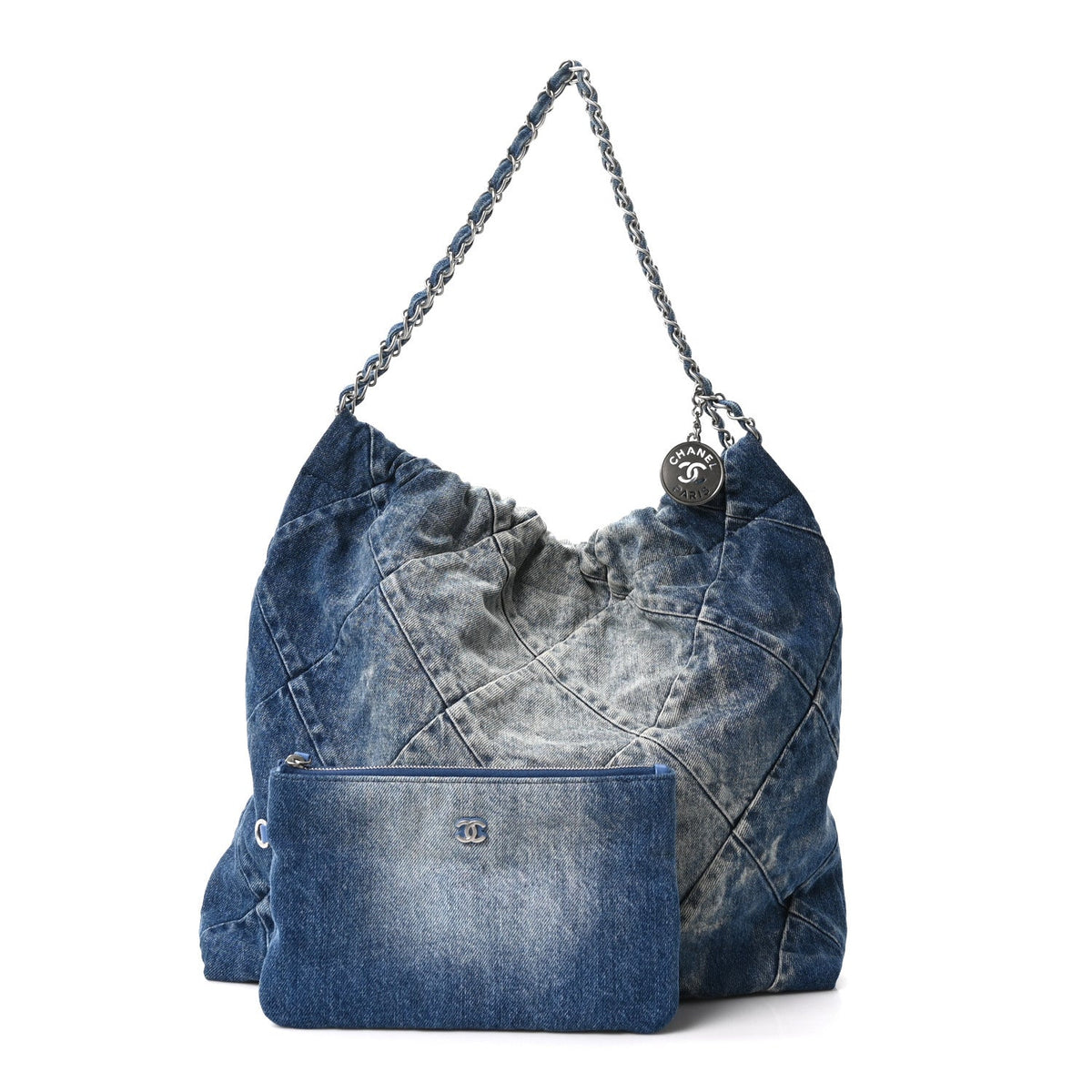 Quilted Handbag - Blue