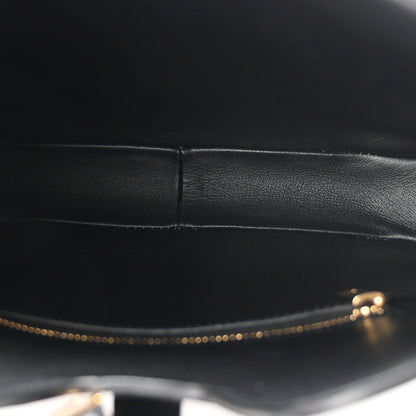 Small Calfskin Handbag - Black
