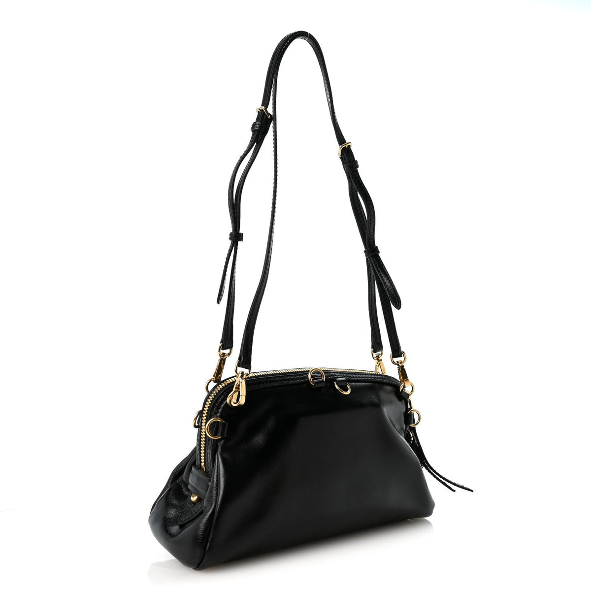 Calfskin Clutch Bag - Black