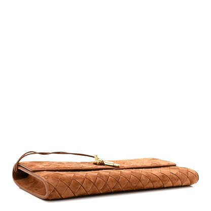 Suede Clutch Bag