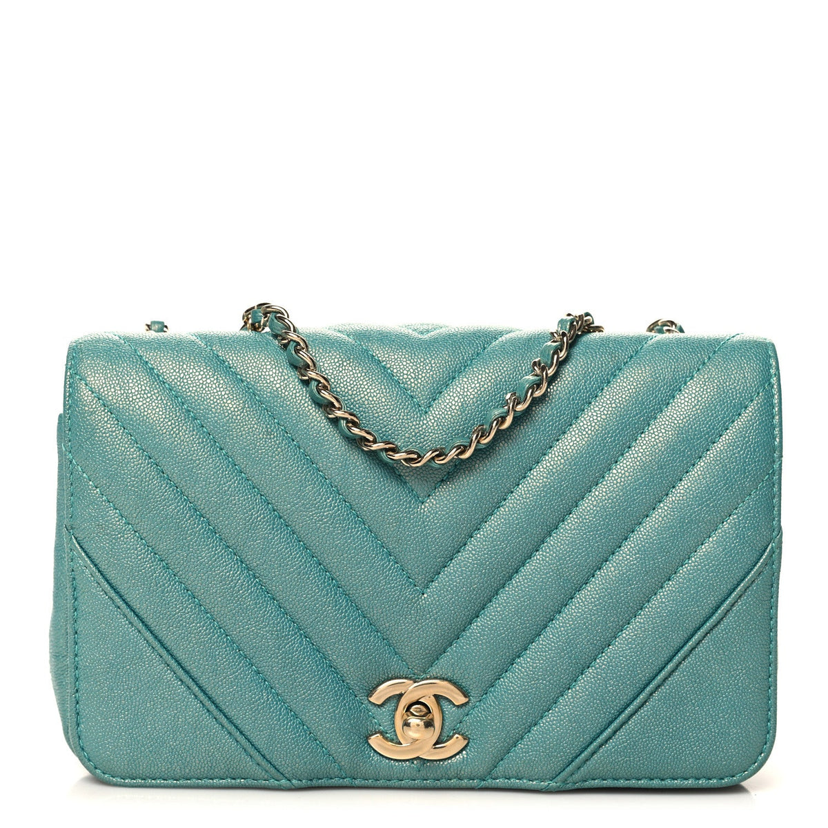 Small Quilted Caviar Flap Shoulder Bag