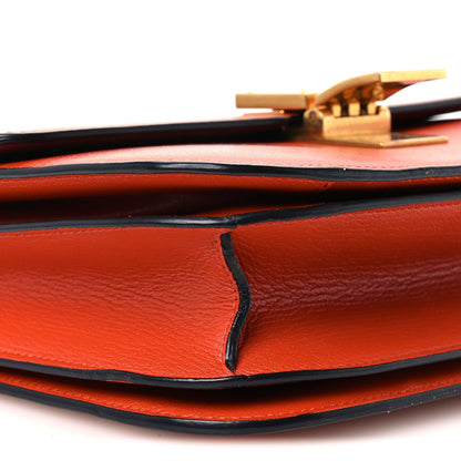Medium Goatskin Flap Shoulder Bag