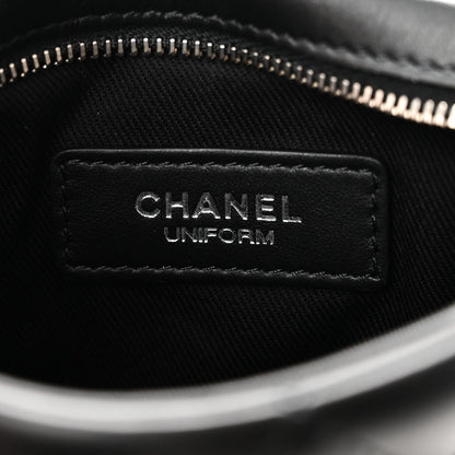 Quilted Lambskin Crossbody Bag - Black