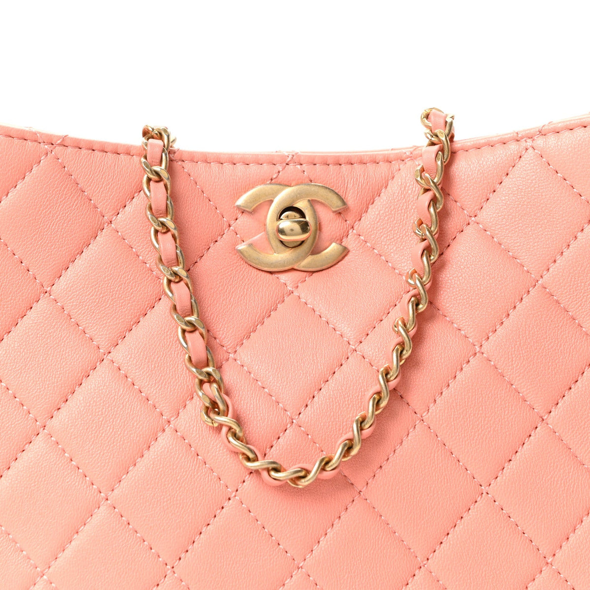 Small Quilted Lambskin Hobo Bag