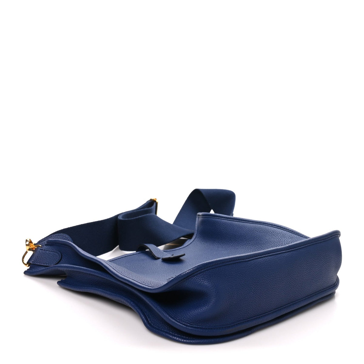 Taurillon Clemence Evelyne Iii Pm Bleu E Handbag