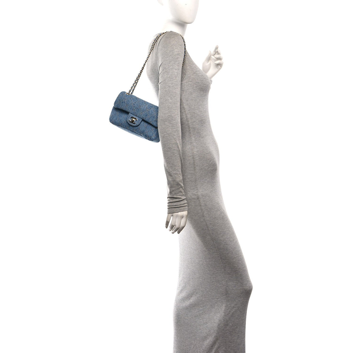 Mini Flap Shoulder Bag - Blue