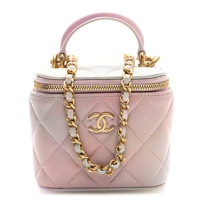 Mini Quilted Lambskin Handbag - Pink