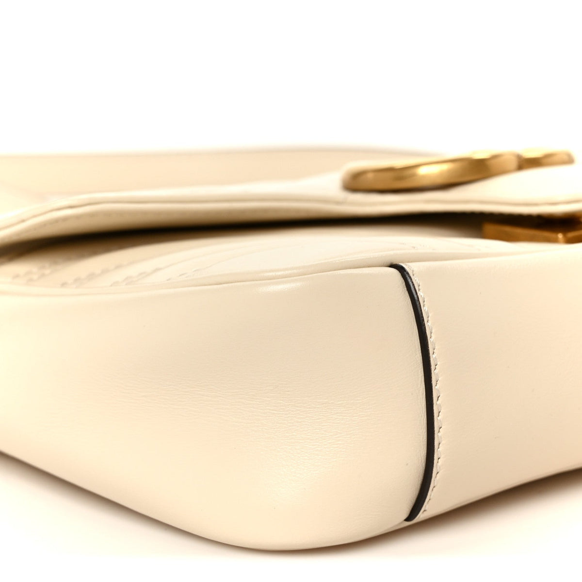 Mini Calfskin Shoulder Bag - White