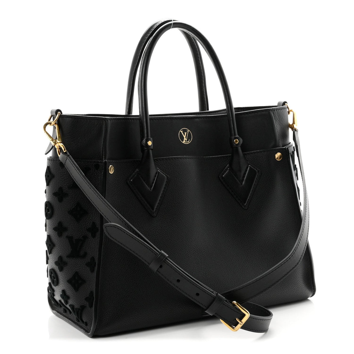 Calfskin Handbag - Black