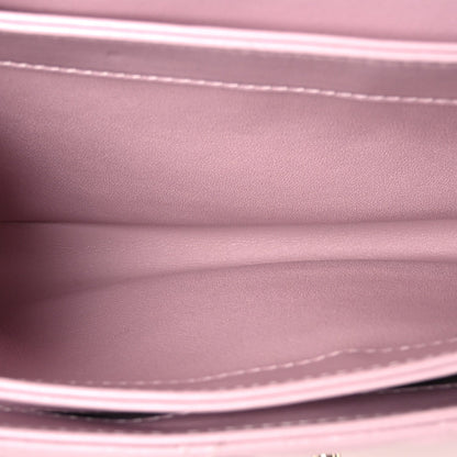 Small Quilted Lambskin Flap Shoulder Bag - Pink