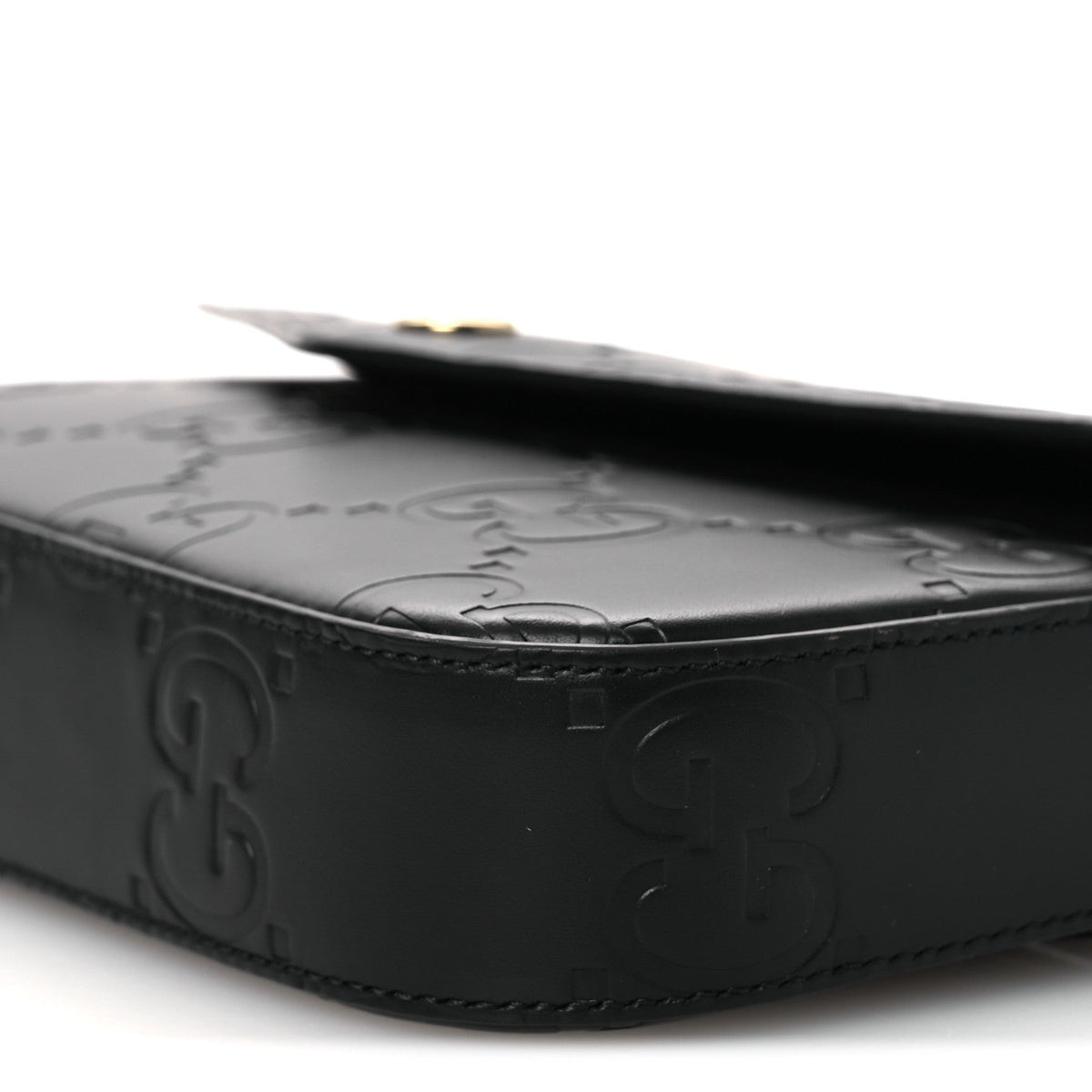 Mini Calfskin Shoulder Bag - Black