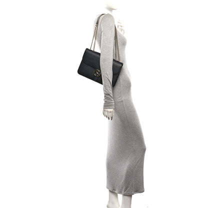 Calfskin Shoulder Bag - Black