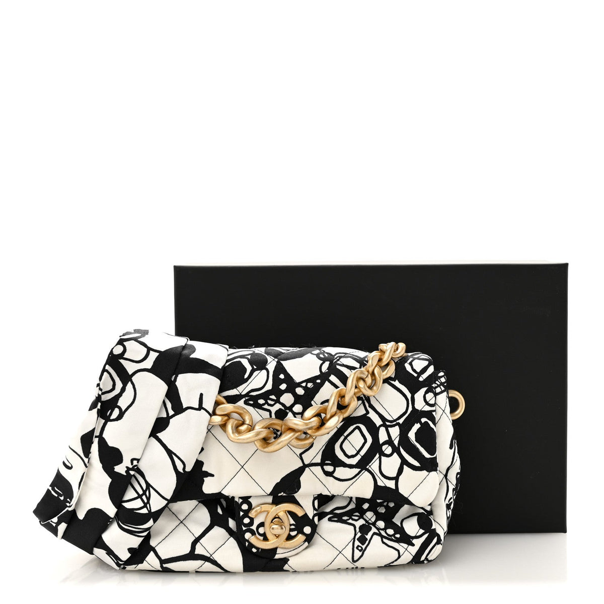 Mini Canvas Flap Shoulder Bag - White