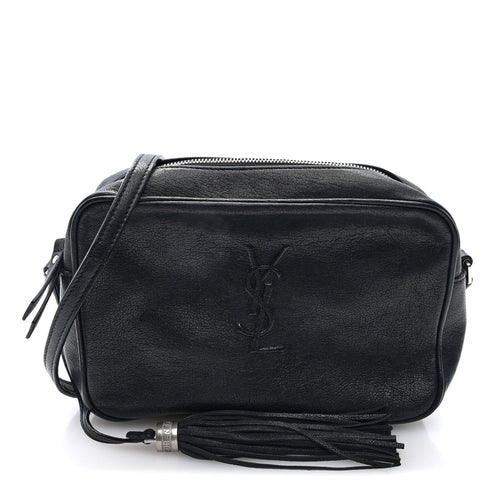 Small Lambskin Crossbody Bag - Black