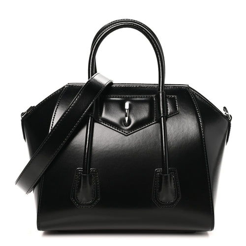 Mini Calfskin Shoulder Bag - Black