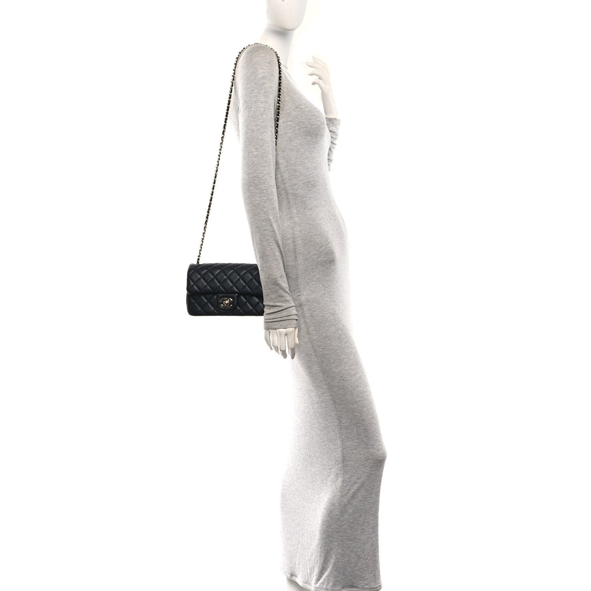 Mini Quilted Lambskin Flap Shoulder Bag - Tan