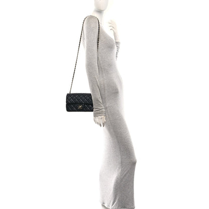 Mini Quilted Lambskin Flap Shoulder Bag - Tan