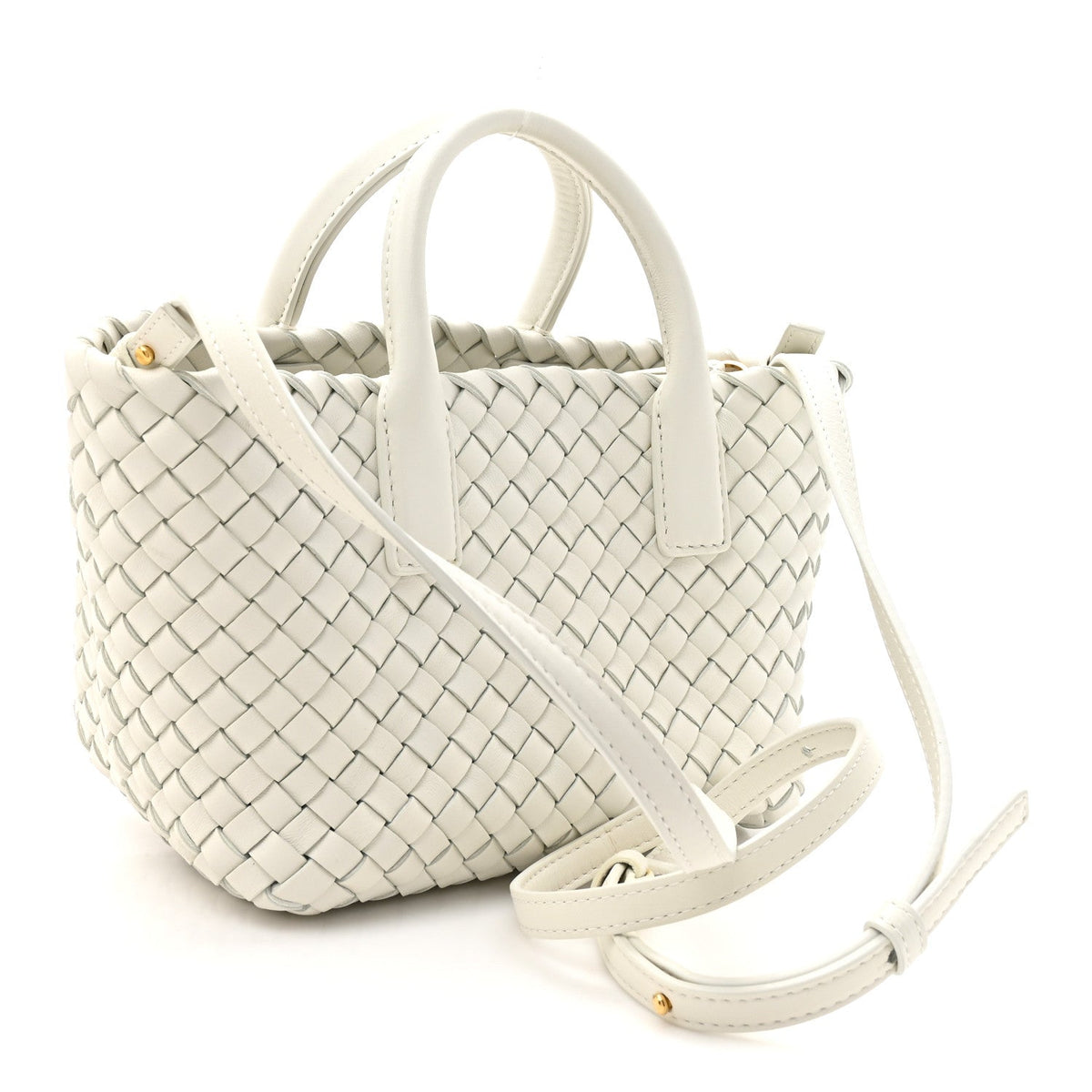 Mini Nappa Handbag - White