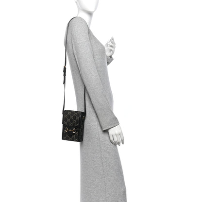 Mini Calfskin Crossbody Bag - Black