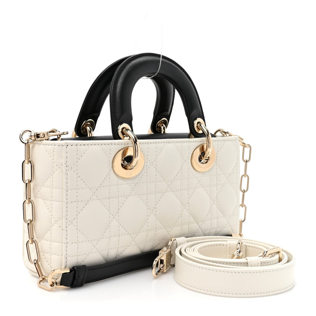 Small Lambskin Handbag - Black
