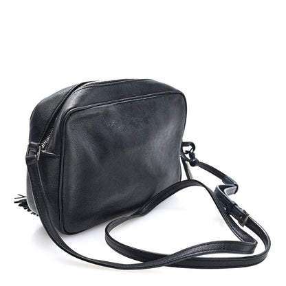 Small Lambskin Crossbody Bag - Black