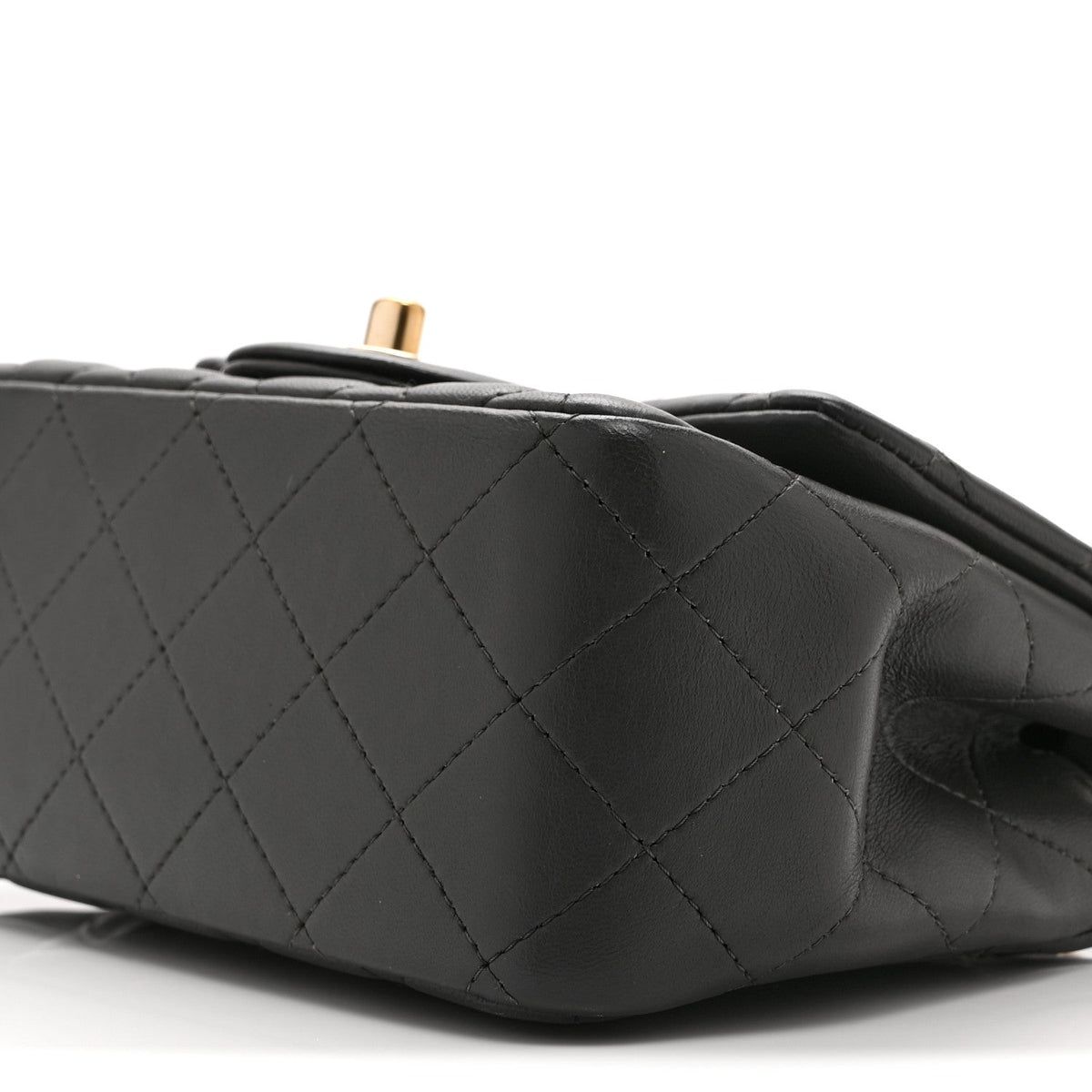 Mini Quilted Lambskin Flap Shoulder Bag - Grey