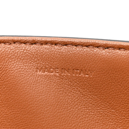 Calfskin Canvas Handbag - Tan