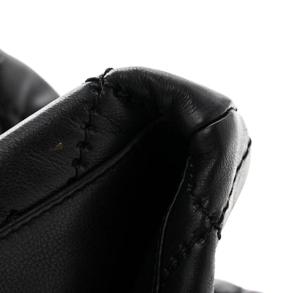Large Quilted Calfskin Tote Bag - Black