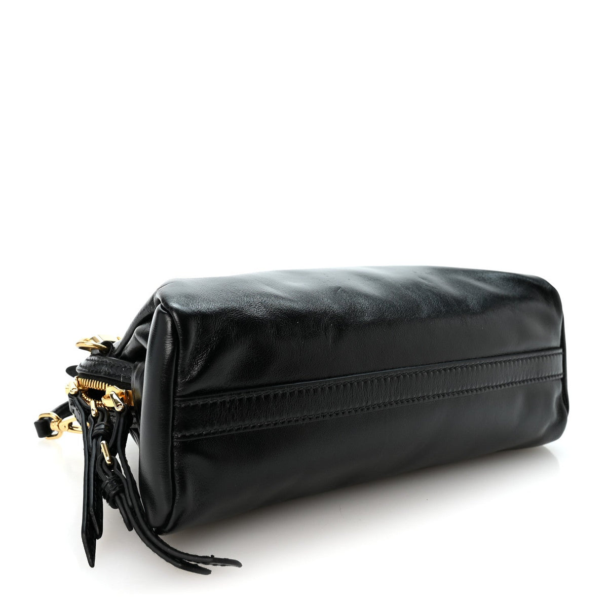 Calfskin Clutch Bag - Black