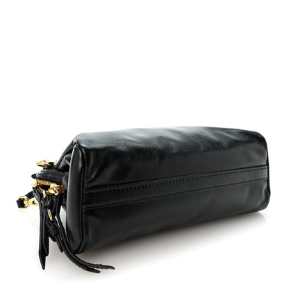 Calfskin Clutch Bag - Black