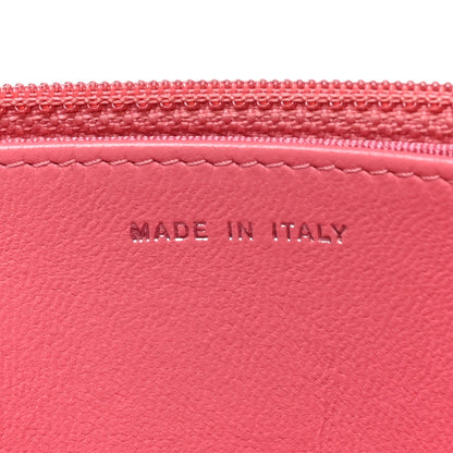Quilted Lambskin Wallet Bag - Pink
